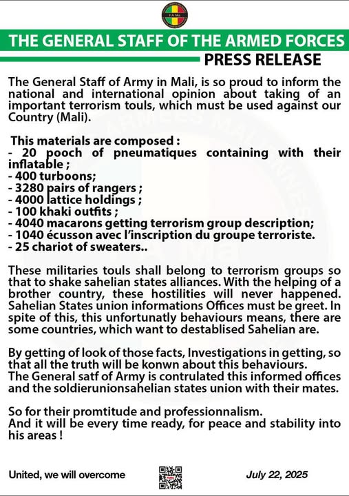  PRESS RELEASE
