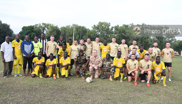 Direction du sport militaire : match amical entre la force Tchèque de l’EUTM et la Direction