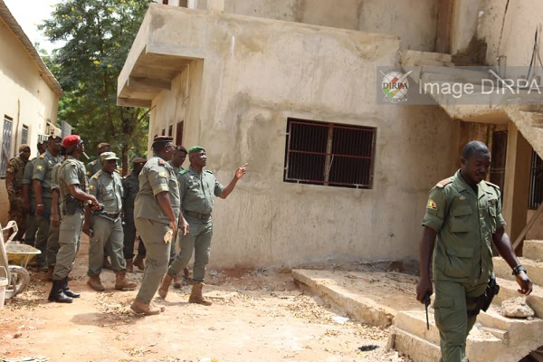 Visite de chantiers à la Garde Nationale du Mali