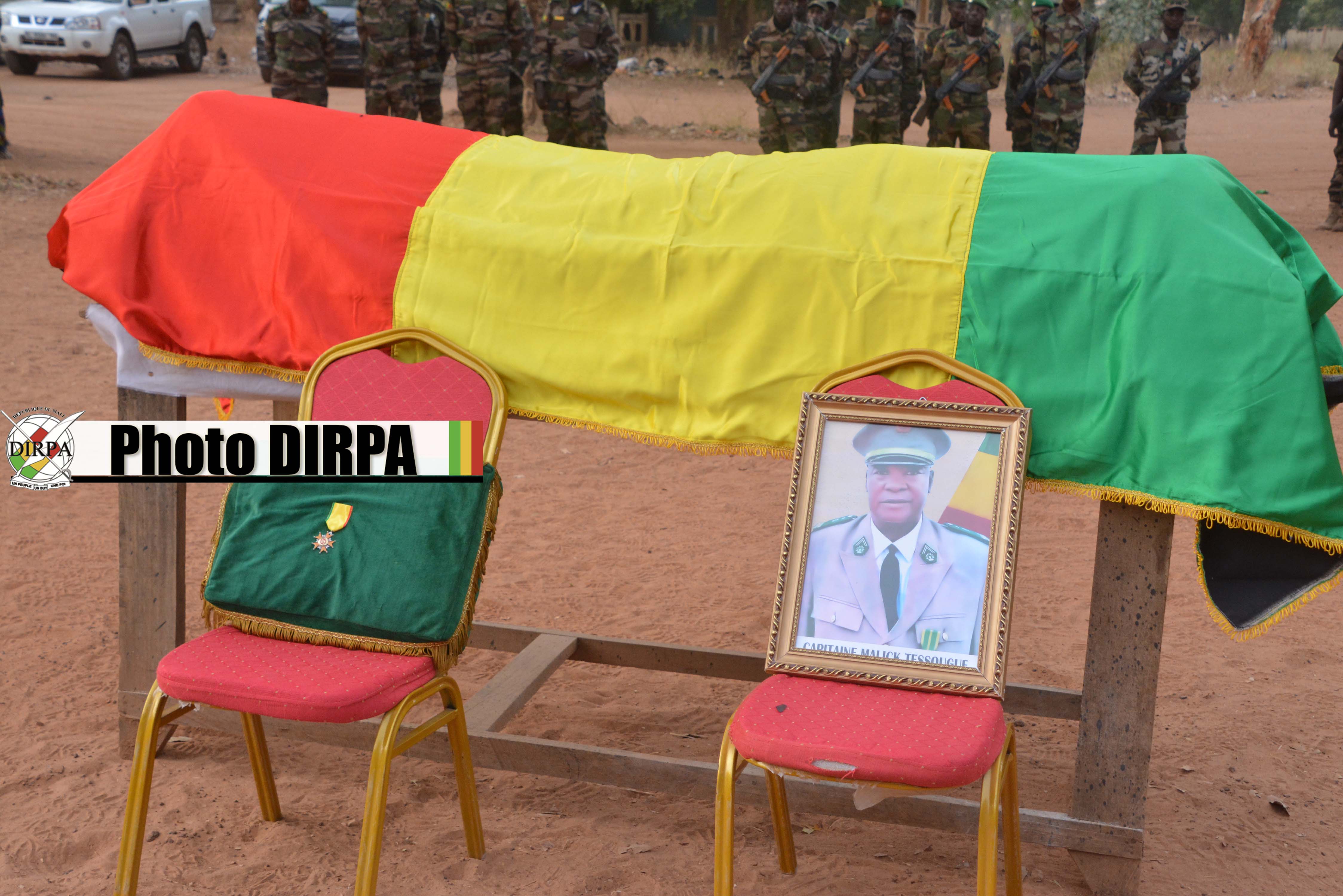 Ségou : L'Armée rend un dernier hommage au Capitaine à la retraite Malick TESSOUGUÉ