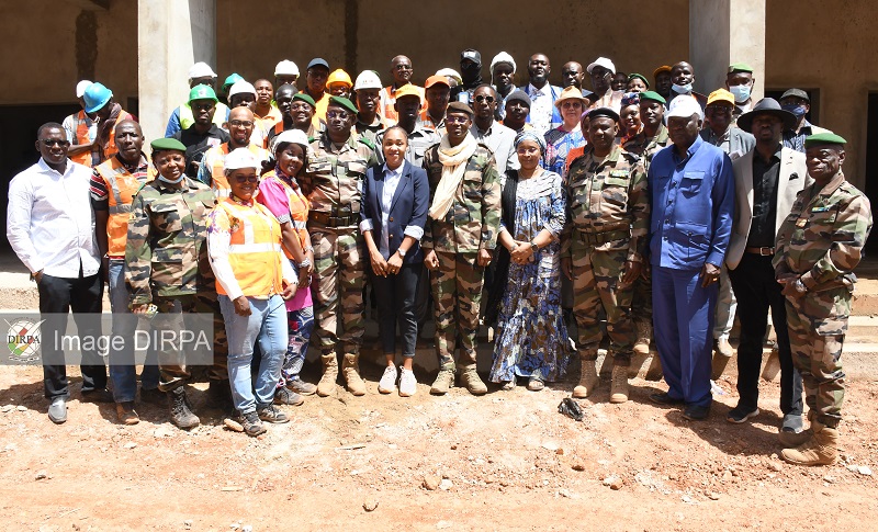 Banankoro : Le ministre de la Défense et des Anciens Combattants s’imprègne de l’évolution du chantier de l’Hôpital Militaire du Mali