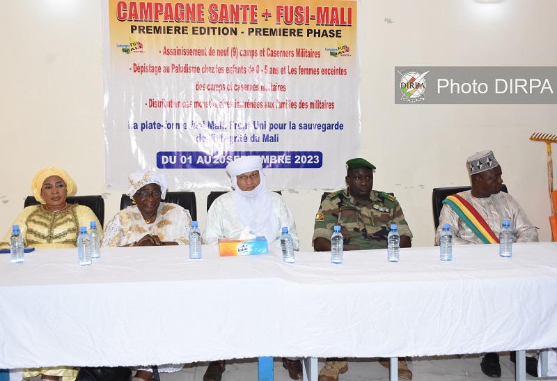 Camps et Casernes : La DSSA et FUSI-MALI  lancent la 1ère édition de la campagne d'assainissement et de dépistage du paludisme