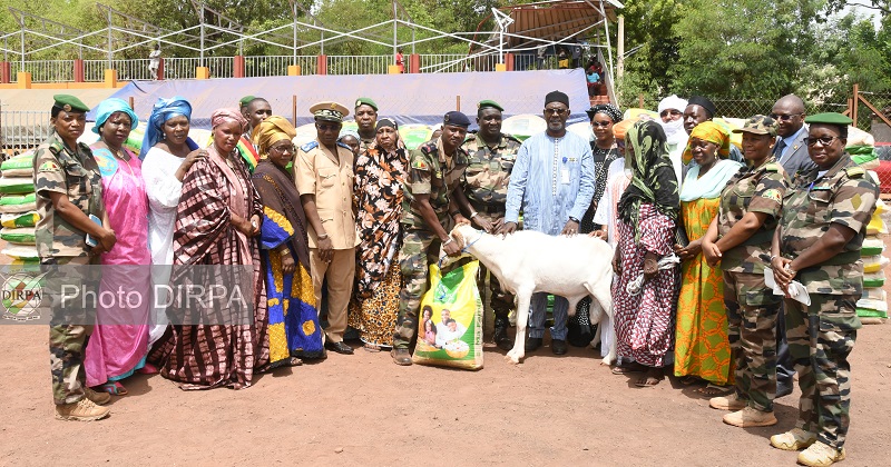 Fête de Tabaski : remise de moutons aux veuves des militaires