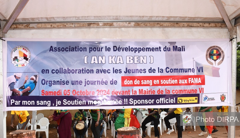 Don de sang : La jeunesse de la commune VI se mobilise pour soutenir les Forces de Défense et de Sécurité