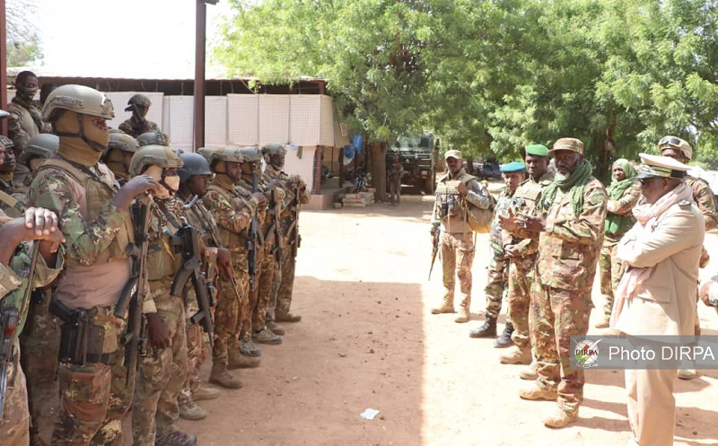 Kimparana : Les autorités militaires du secteur 5 de l’Opération Maliko au plus près des hommes.