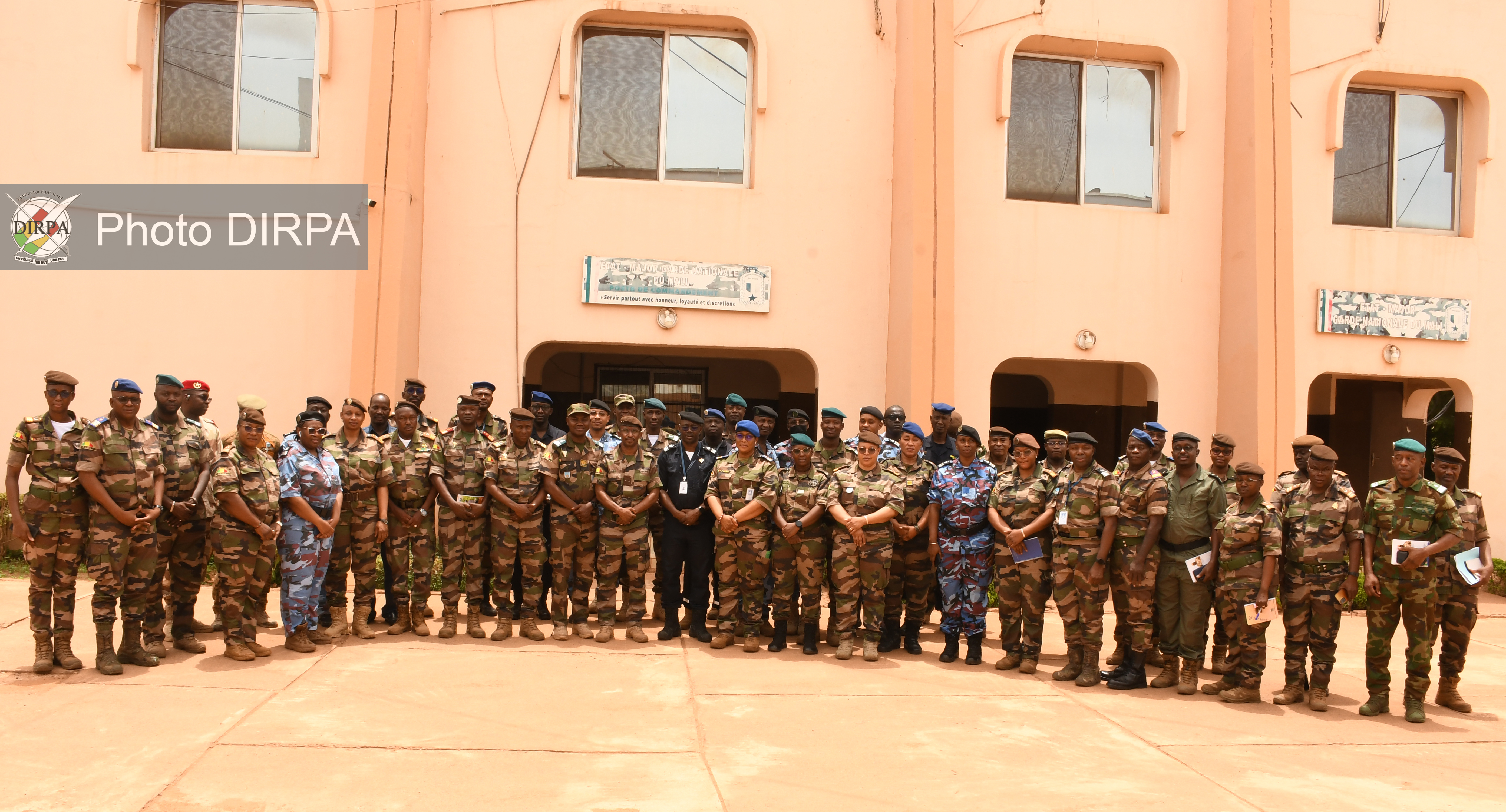 EEMFSM : les stagiaires de l’École d’État-Major des Forces de Sécurité à l’Etat-Major de la garde nationale