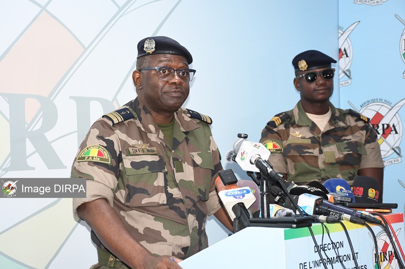 POINT DE PRESSE MENSUEL : La Direction de l’Information et des Relations Publiques des Armées fait le bilan des opérations conduites par les FAMa au cours du mois d’août